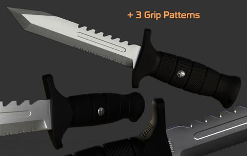 Combat Knife (Low Poly) preview image